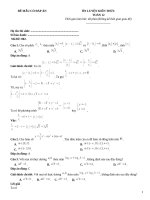 Đề ôn tập toán thi thpt có đáp án (9)