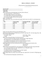 Kiểm tra 1 tiết địa lý (2016 2017)   đề 304