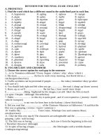 Đề cương ôn tập học kì 2 môn tiếng anh lớp 7 năm học  2023 bản 1