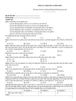 Kiểm tra 15 phút hóa (2018 2019)   đề 815