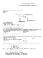 Kiểm tra 15 phút hóa (2019 2020)   đề 590
