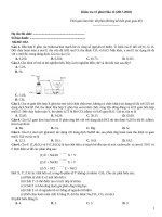 Kiểm tra 15 phút hóa (2017 2018)   đề 052