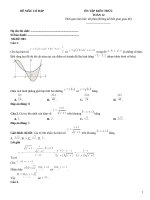 Đề luyện thi thpt môn toán có đáp án (5)