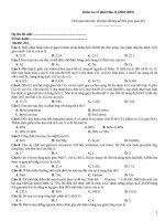 Kiểm tra 15 phút hóa (2018 2019)   đề 223