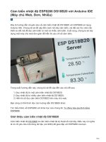 Cảm biến nhiệt độ ESP8266 DS18B20 với Arduino IDE (Máy chủ Web, Đơn, Nhiều)