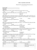 Kiểm tra 15 phút hóa (2017 2018)   đề 059