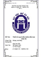 Thiết kế mạch điều khiển điều hoà nhiệt độ