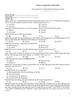 Kiểm tra 15 phút hóa (2019 2020)   đề 196