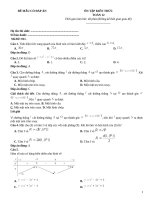 Đề mẫu toán 12 luyện thi đại học có đáp án (110)