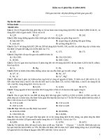 Kiểm tra 15 phút hóa (2018 2019)   đề 053