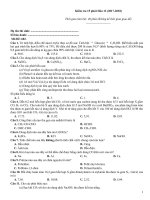 Kiểm tra 15 phút hóa (2017 2018)   đề 602