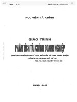Giáo trình Phân tích Báo cáo Tài chính Part 1