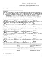 Kiểm tra 15 phút hóa (2018 2019)   đề 152