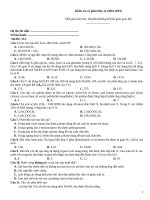 Kiểm tra 15 phút hóa (2018 2019)   đề 153