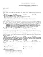 Kiểm tra 15 phút hóa (2018 2019)   đề 200