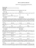 Kiểm tra 15 phút hóa (2016 2017)   đề 010