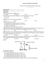 Kiểm tra 15 phút hóa (2017 2018)   đề 054
