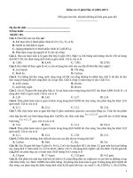 Kiểm tra 15 phút hóa (2016 2017)   đề 105