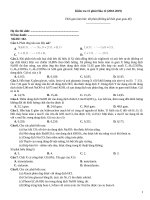 Kiểm tra 15 phút hóa (2018 2019)   đề 102