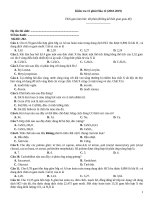 Kiểm tra 15 phút hóa (2018 2019)   đề 202