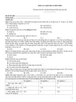 Kiểm tra 15 phút hóa (2019 2020)   đề 817