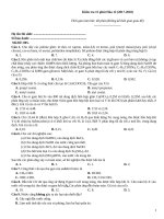 Kiểm tra 15 phút hóa (2017 2018)   đề 005