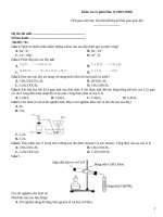 Kiểm tra 15 phút hóa (2019 2020)   đề 721