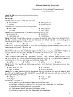 Kiểm tra 15 phút hóa (2019 2020)   đề 195