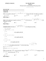 Đề mẫu toán 12 luyện thi đại học có đáp án (1)