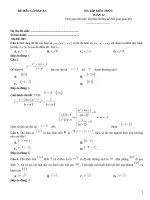 Đề ôn tập toán luyện thi thpt có đáp án (63)