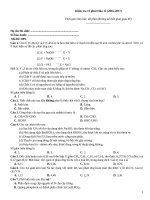 Kiểm tra 15 phút hóa (2016 2017)   đề 899