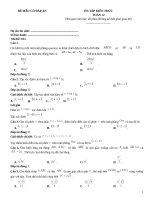 Đề mẫu toán 12 luyện thi đại học có đáp án (106)