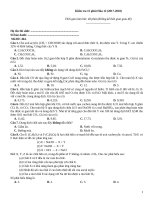 Kiểm tra 15 phút hóa (2017 2018)   đề 464