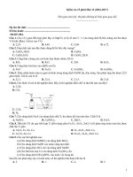Kiểm tra 15 phút hóa (2016 2017)   đề 004