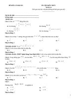 Đề mẫu toán 12 luyện thi đại học có đáp án (301)