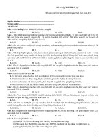 Đề ôn tập thtp hoá   đề 126