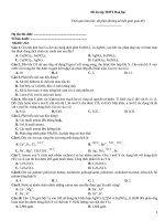 Đề ôn tập thtp hoá   đề 252
