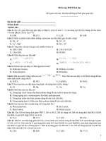 Đề ôn tập thtp hoá   đề 001