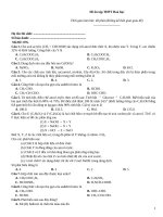 Đề ôn tập thtp hoá   đề 876