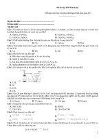 Đề ôn tập thtp hoá   đề 134