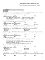 Kiểm tra cuối kì hoá 12 (22 23)050