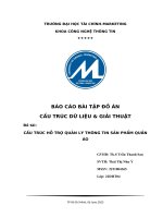 Báo cáo bài tập đồ án cấu trúc dữ liệu  giải thuật đề tài cấu trúc hỗ trợ quản lý thông tin sản phẩm quần áo