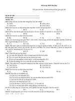 Đề ôn tập thtp hoá   đề 125