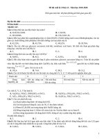 Kiểm tra cuối kì hoá 12 (19 20)127