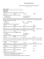 Đề ôn tập thtp hoá   đề 100