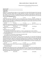 Kiểm tra cuối kì hoá 12 (22 23)129