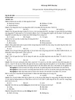 Đề ôn tập thtp hoá   đề 151