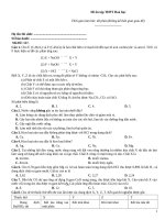 Đề ôn tập thtp hoá   đề 127