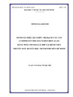 Đánh giá hiệu quả điều trị bạch cầu cấp lympho b ở trẻ em có đột biến t(1;19) bằng phác đồ fralle 2000 tại bệnh viện truyền máu huyết học thành phố hồ chí minh