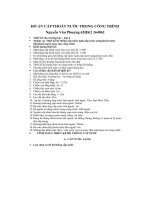 Đồ án cấp thoát nước trong công trình thiết kế cho trường học   loại 4  nhiệm vụ thiết kế hệ thống cấp nước lạnh,cấp nước nóng,thoát nước bẩn,thoát nước mưa cho công trìn